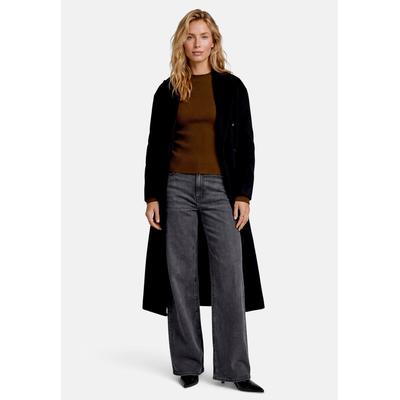 Strickpullover ZERO "Damen mit Stehkragen", Damen, Gr. 40, monk's robe, Rippware, Obermaterial: 80% Viskose, 20% Polyamid, Strukturmuster, Basic, figurbetont normal, Pullover Strickpullover, Gerippt