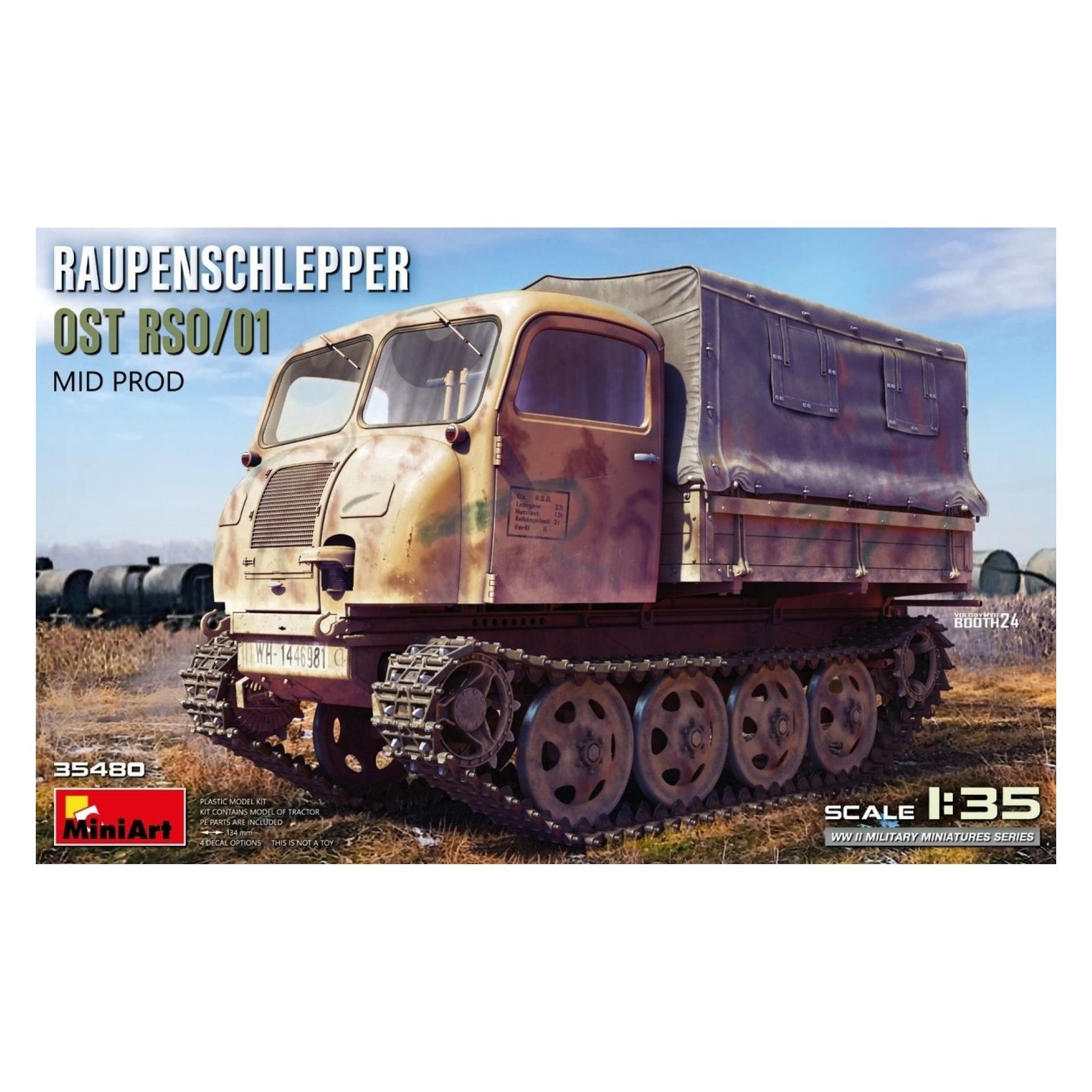Mini art MINIART MA35480 1/35 Raupen Shrepper OST RSO/01 Mid Model Plastic Model (Military Vehicle) (550035480)