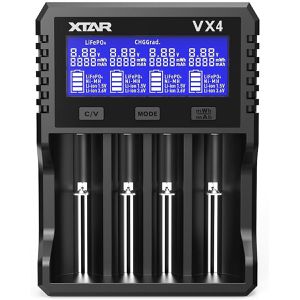 Xtar Akku-Ladegerät VX4 Visible Mixer, universal, 4 Ladeschächte