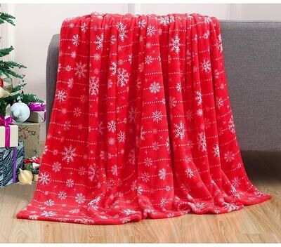 Rio Carbon Loft Salman Velvet Printed Holiday Throw