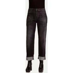 Jeans ZHKARLI mit Umschlag Schwarz 30