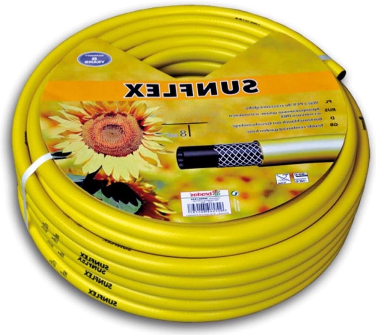 Bradas Tuinslang 1/2 inch - Geel/Groen - PVC