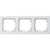 Rahmen dreifach Reinweiß glänzend Kunststoff Thermoplast Unterputzmontage IP21 weiß (glänzend), Retail