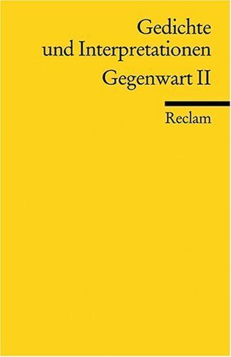 Walter Hinck - Gedichte und Interpretationen / Gegenwart II: BD 7 - Preis vom 02.10.2026 23:42:20 h