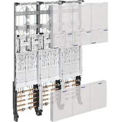 Hager ZL3ED26N Komplettfeld, universZ, 1050mm, 6 Zählerplätze, eHZ,DSS, 3-feld, Ausführung EnBW
