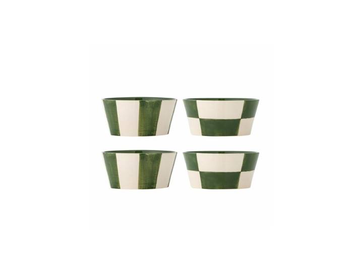 Bloomingville Floki schalen groen set van 4 stuks