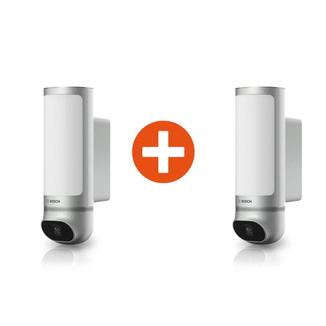 Bosch Smart Home Eyes Außenkamera II silber Doppelpack 5C02-08J+ 5C02-08J
