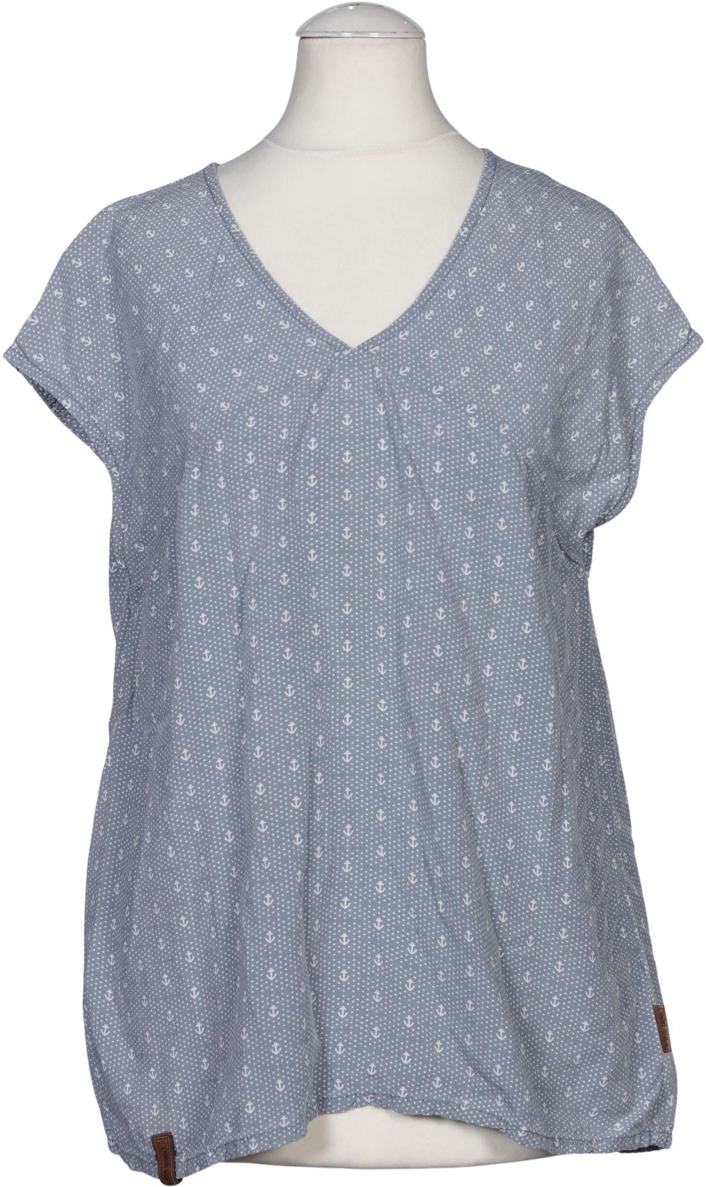 Naketano Damen Bluse, Hellblau, Gr. S, Viskose - Second Hand
