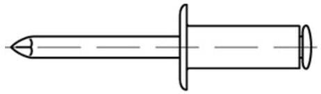 Blindniete A 4/A 4 Flachkopf A 4 x 12 S ; Industrial Quality Supplies (884150000040012)