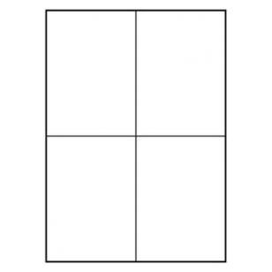 Logo Etiketten A4, matt, weiss, 25 Stk. (32238)