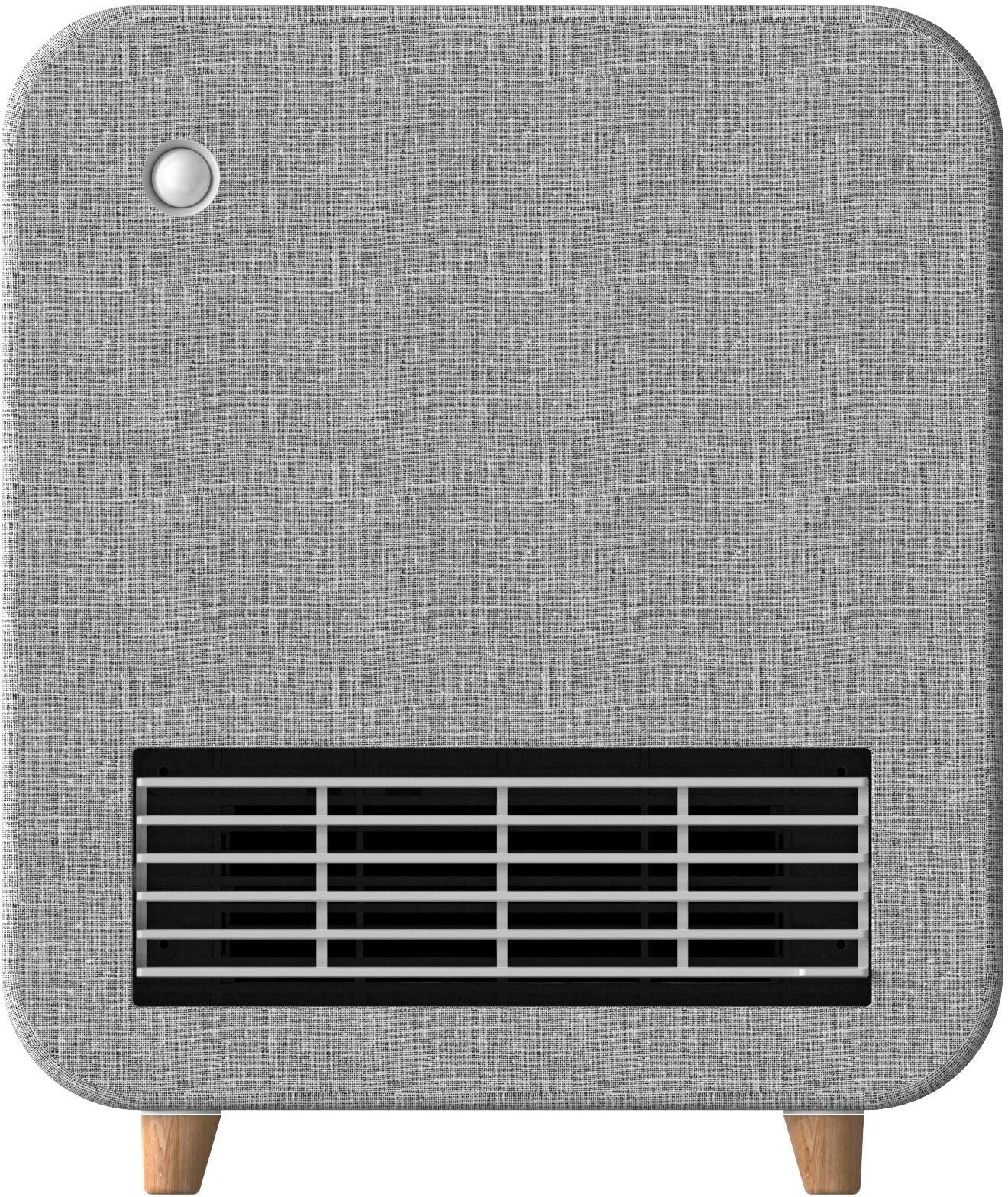 KOENIG Keramikheizlüfter "Apus 1500 W", grau (grau, weiß), B:12cm H:33cm, Heizstrahler, Keramikheizlüfter grau, weiß Einheitsgröße