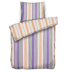 JERYMOOD extra soft Wendebettwäsche Streifen Mikrofaser Jersey Einzelbett, 2tlg.