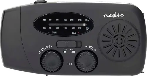 Nedis RDFMCR2000BK Notfallradio UKW, FM, AM Notfallradio, UKW Schwarz
