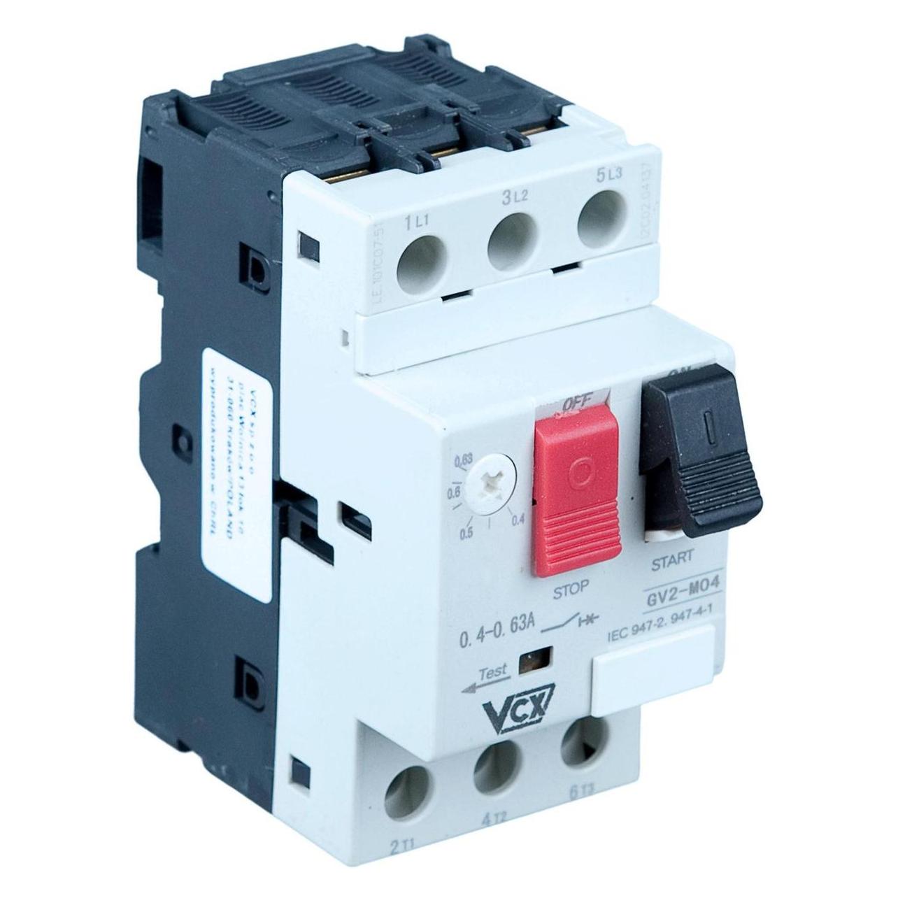 VCX Wyłącznik silnikowy 6,0-10A 3P 6kV 230/400V GV-2 (60828725)