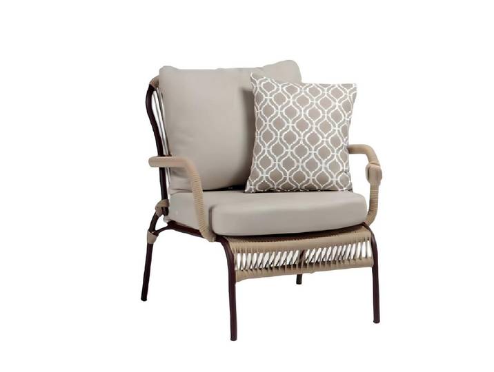 Xlmoebel Gartensessel Eleganter Terrassen-Sessel in hochwertigem Beige mit modernem Design (Sessel), Hergestellt in Europa