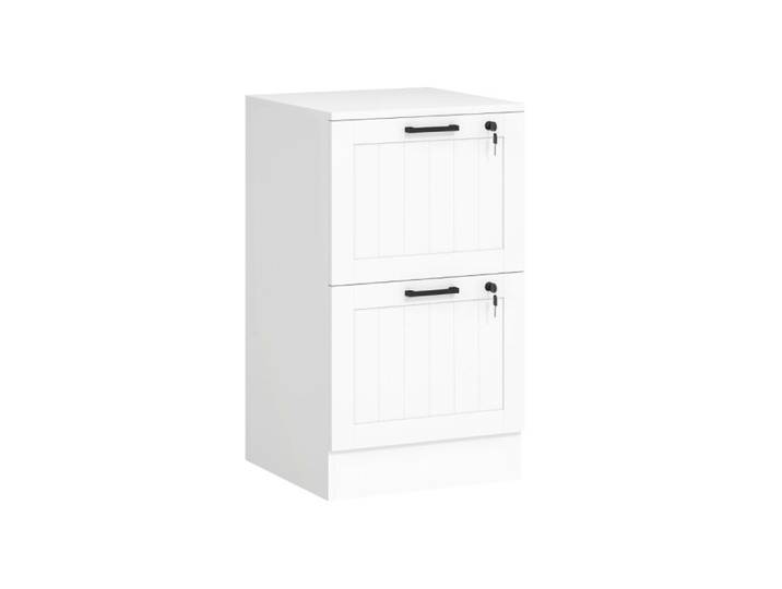 2 Drawer Filing Cabinet with Lock Office Storage Cabinet with Adjustable Hanging Bars for A4 Letter Size Files White