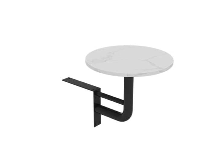 Einfache Esstische for Den Milk Tea Shop Wand-Rundtheke, multifunktionaler Café-Karten-Wandbehangtisch(Marble 35 x 40 High)