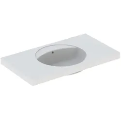 Geberit Preciosa Waschtisch mit Ablagefläche 100x55cm, o. Hl., m. Ül., weiß