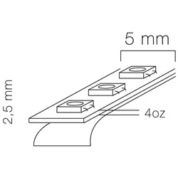 LED Strip 5m 300 LED warmweiss 5mm SMD3528 IP20