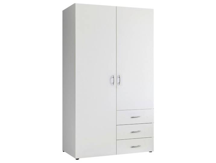 Drehtürenschrank mit Laden 101 cm Harry Weiß