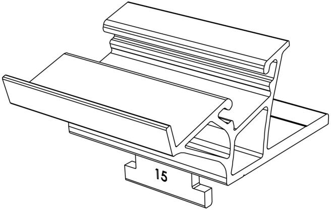 K2 Systems Éléments de support de module Dome 6.15 Aluminium SD 2004175 ; k4 (2004175)