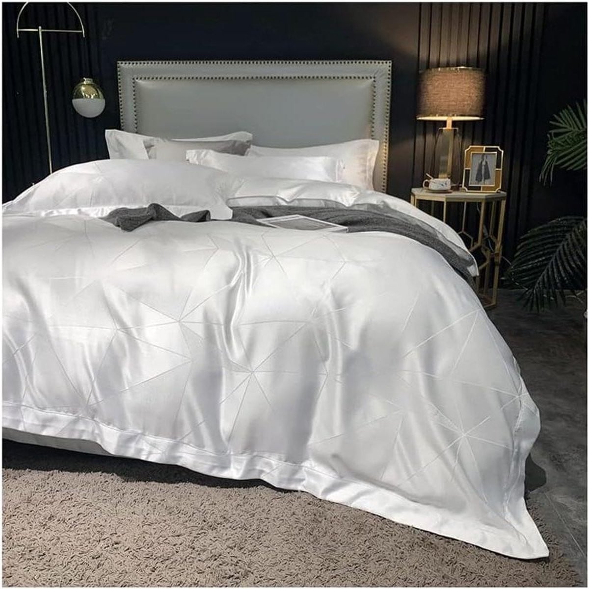Wit Kingsize Dekbedovertrek Set voor Volwassenen