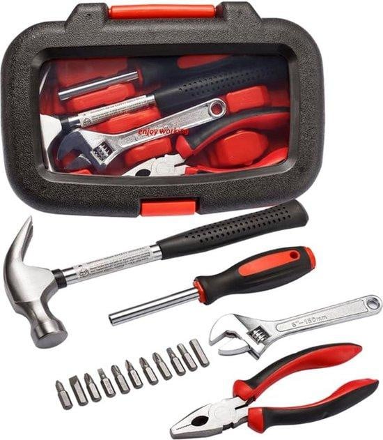 Famanu 15-delige gereedschapset - Rood