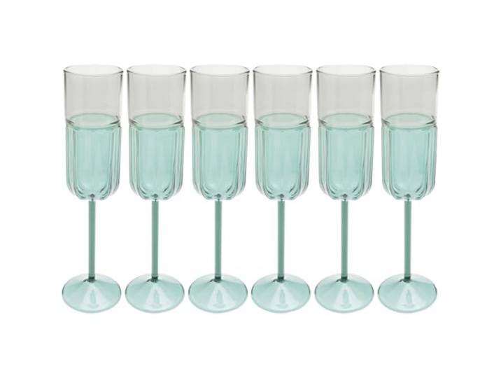 Kare Design Duetto champagneglazen set van 6