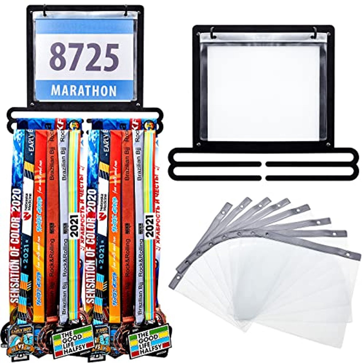 Medaille en Startnummer Display voor Hardlopers - Wandmontage Hanger en Houder