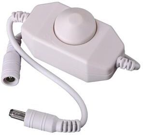 United Premium LED Strip Knob Dimmer Controller Smooth Brightness For Single Color LED Lights white