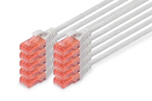 Digitus DK-1617-005-10 RJ45 Patchkabel CAT 6 U/UTP 0.50m Grau 1St.