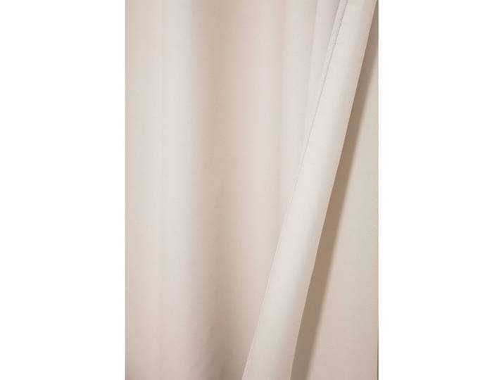 Rideau occultant total oeillets beige mc634 130lx250h