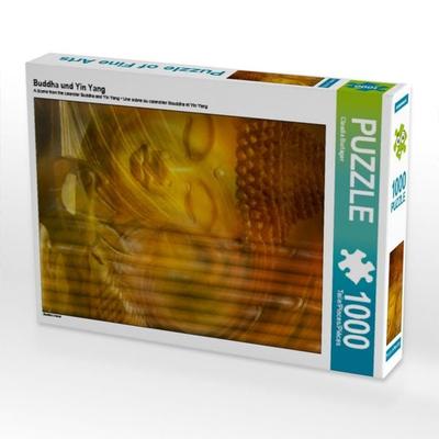 CALVENDO Puzzle Buddha und Yin Yang | 1000 Teile Lege-Größe 64x48cm Foto-Puzzle für glückliche Stunden