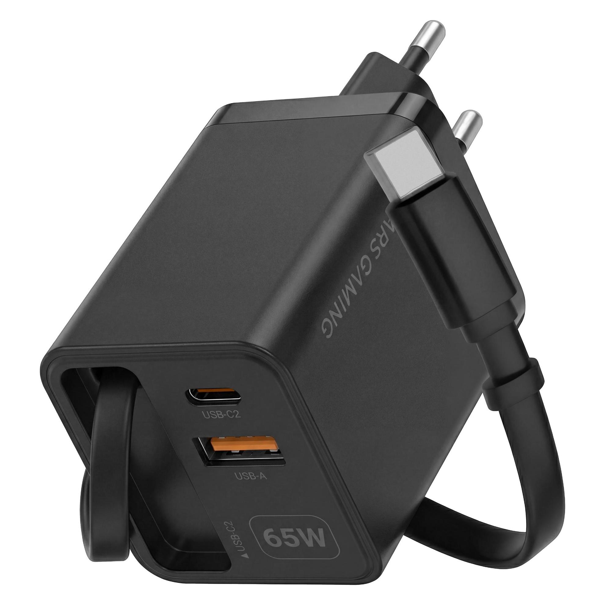 Mars Gaming MDGAN65R (65 W, 2 Ports) (MDGAN65R)