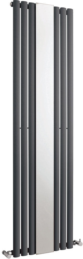 Nuie Revive Vertical Designer Radiator Grey 1,800mm H