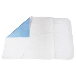 Medi-Inn Bettschutzauflage waschbar 90 cm x 85 cm weiß 5-lagig mit Flügel / 30 Stück