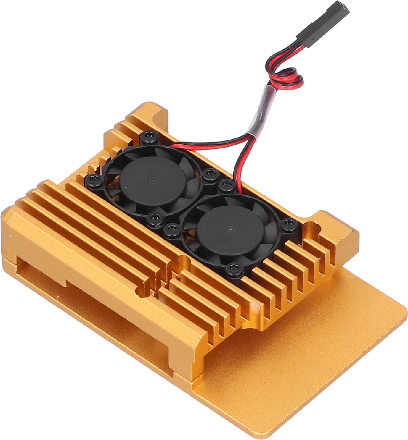 Cocosity Beschermende behuizing met dubbele koelventilator voor Raspberry Pi 3 Model B B+