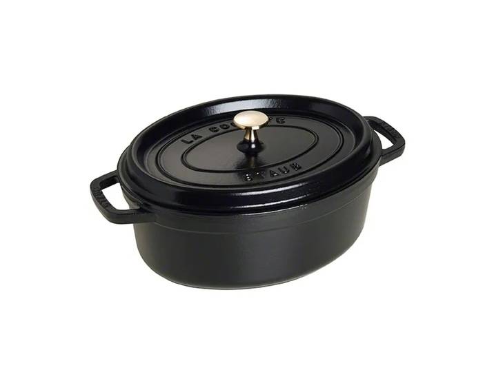 STAUB Staub ovaler Topf aus Gusseisen 4,2 l Schwarz