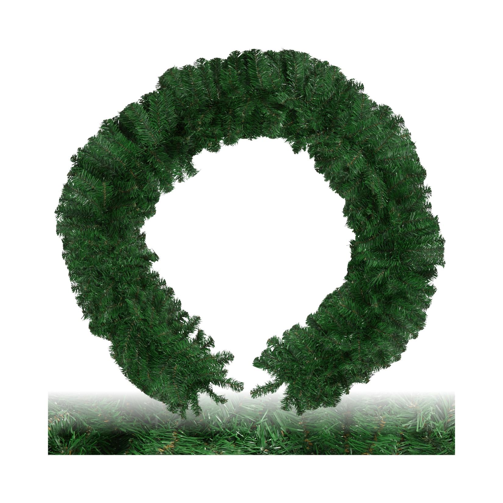 tectake® Weihnachtsgirlande, naturgetreu, 180 Zweige, mit Schlaufe zum Aufhängen