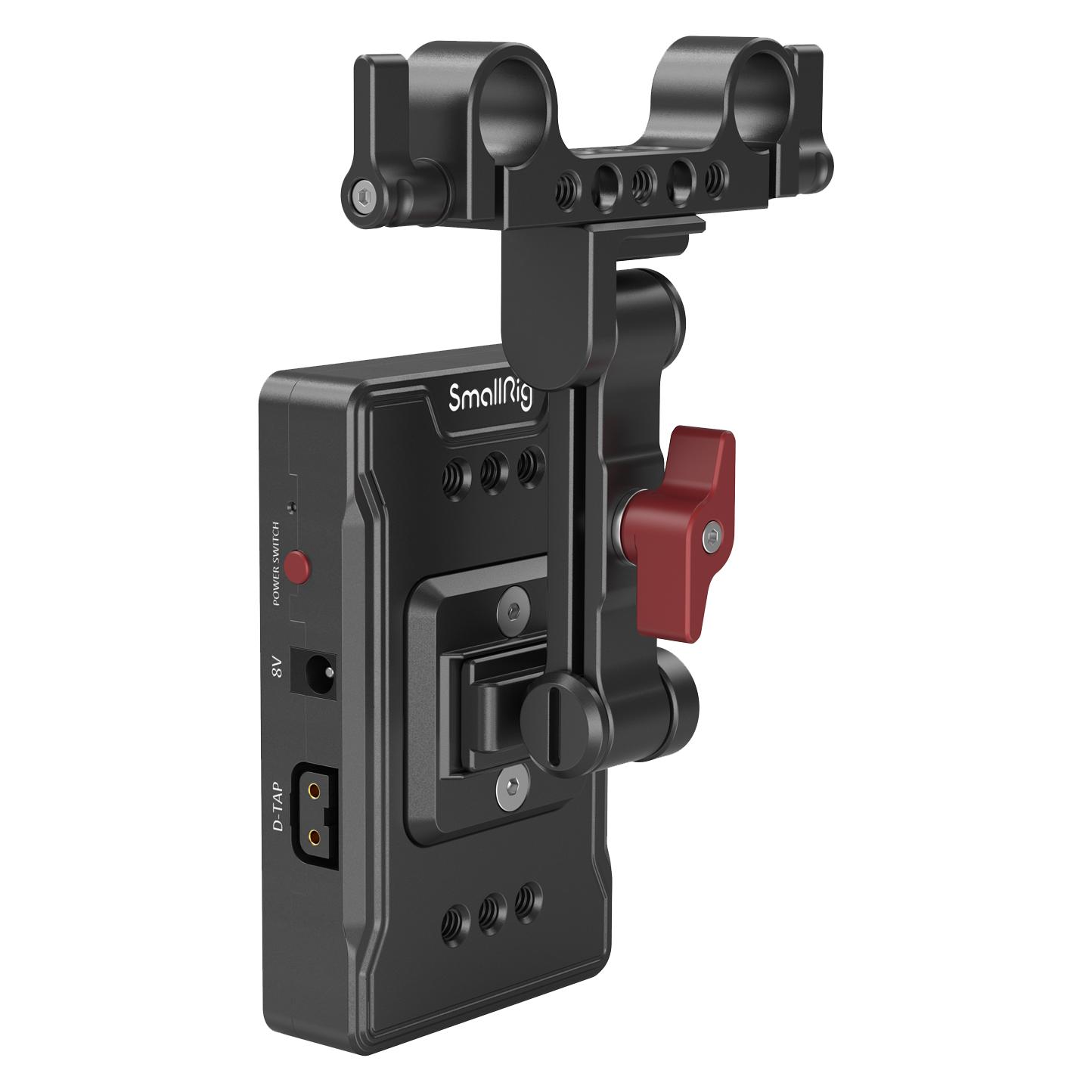 SmallRig 3499 V Mount Akku Adapterplatte (Basisversion) mit Verlängerungsarm (3499)