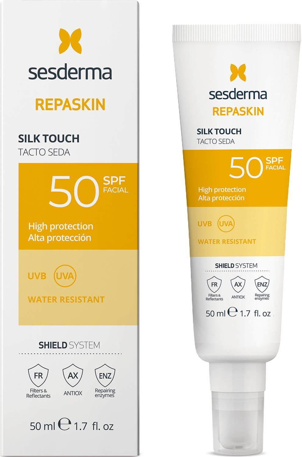 Sesderma Repaskin Fotoprotector Facial Tacto Seda SPF50 50ml
