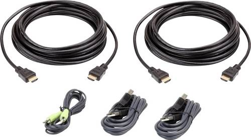 ATEN KVM Anschlusskabel [1x HDMI-Stecker, USB 2.0 Stecker A, Klinkenstecker 3.5mm - 1x HDMI-Stecker, Klinkenstecker 3.5 mm, USB