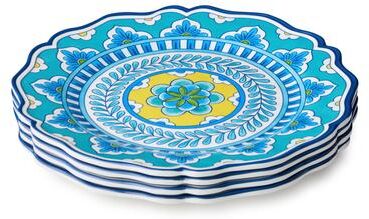 "Certified International Porto Melamine 11"" Dinner Plates, Set of 4 - 11.00""L x 11.00""W x 0.50""H"