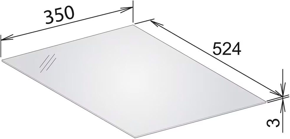 Keuco EDITION 11 Abdeckplatte 36,1 cm für Holzfronten