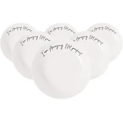 Villeroy & Boch Multipack Statement Schale flach amazing not perfect - 6 Stück, Schüssel + Schale, Weiss