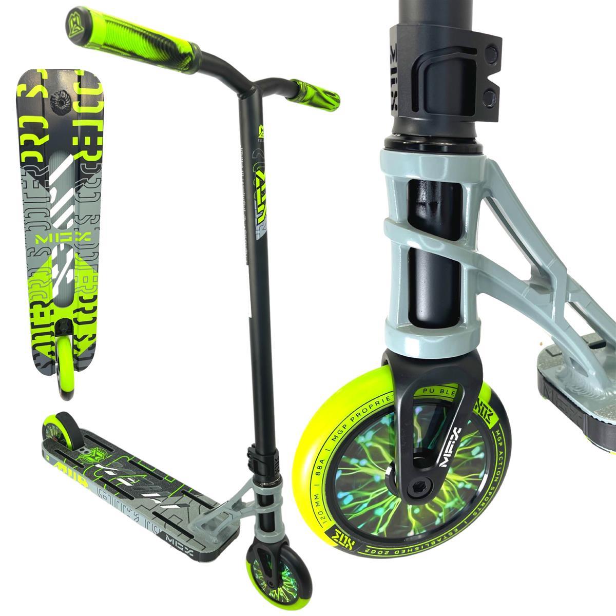 MGP Madd Gear MGX Pro Stunt-Scooter H=80cm grau/grün (23391)