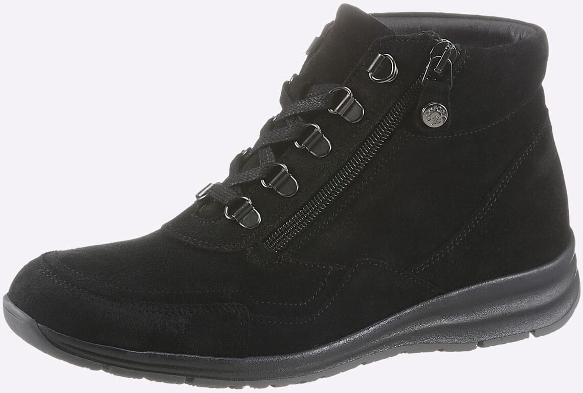 Stiefelette AIRSOFT, Damen, Gr. 40, schwarz, Veloursleder, Schuhe Stiefelette schwarz 40