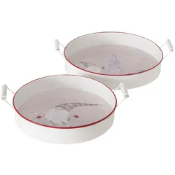 B. 2tlg Set Tablett Mikkel - 2024407*****Standort: Wa-Raum