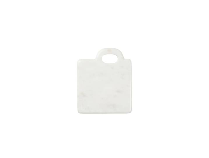 Broste Copenhagen - Olina Schneidebrett 14 x 17 cm, Marmor weiss