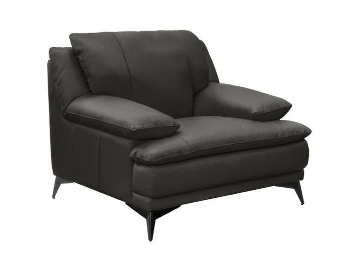 Novel Sessel, Dunkelgrün, Metall, Echtleder, Rindleder, 115x92x98 cm, Wohnzimmer, Sessel, Sonstige Sessel